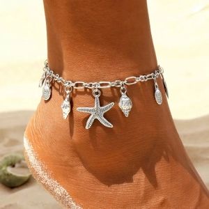 Vintage Seashell Pendant Anklets